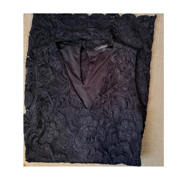 Ambiance Black Lace Mock Neck Cutout Dress Women S Whimsigoth Glam Grunge - Picture 6 of 6